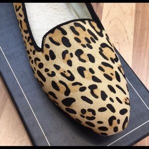New Birdies Wren Leopard Slipper Flat Shoe